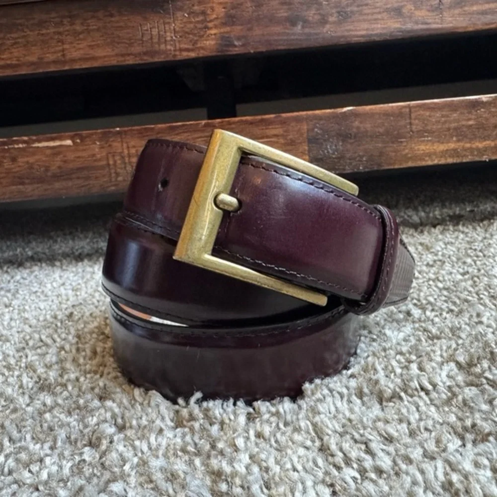 L.L. Bean Men's Brown Leather Belt